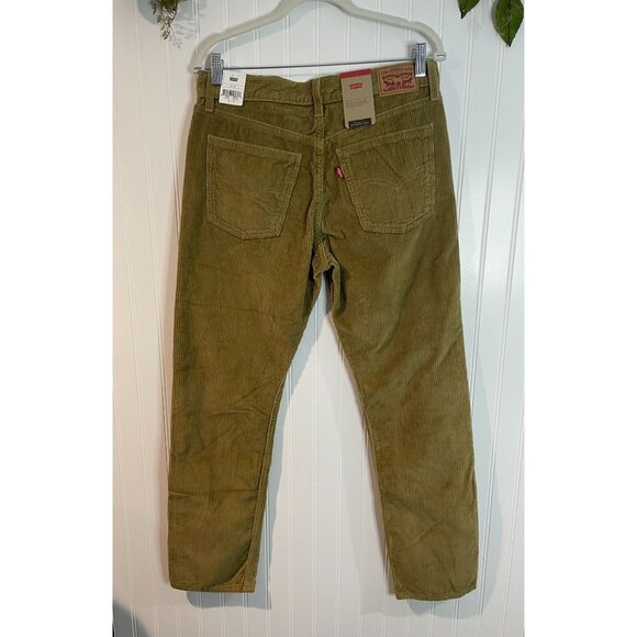 Levis Corduroy Pants Mens 30 Tan Camel Relaxed Straight Casual Sustainable 30x30 - Picture 2 of 15